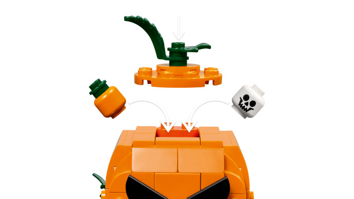 Pick-up s halloweenskymi tekvicami