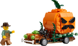 Pick-up s halloweenskymi tekvicami