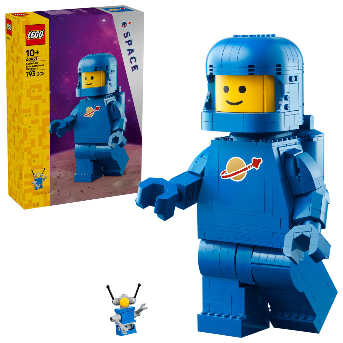 Minifigúrka: Zväčšený modrý astronaut