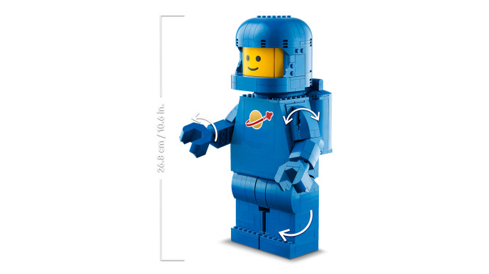 Minifigúrka: Zväčšený modrý astronaut