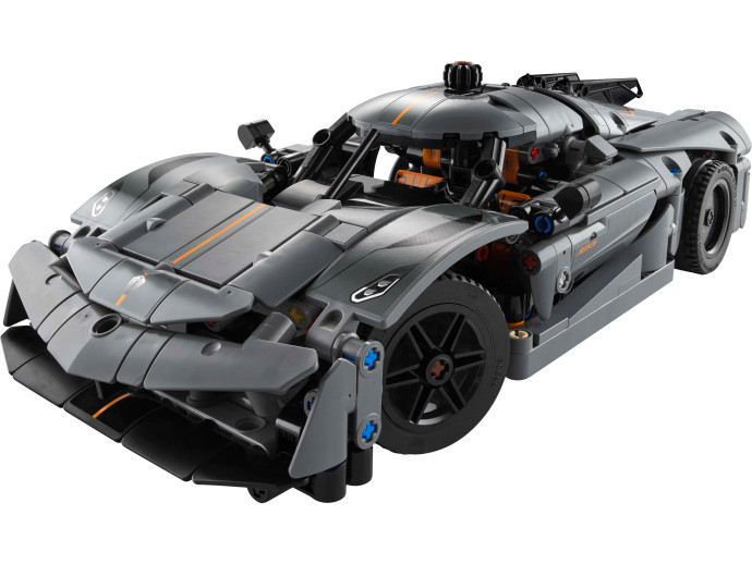 Sivé hyperauto Koenigsegg Jesko Absolut