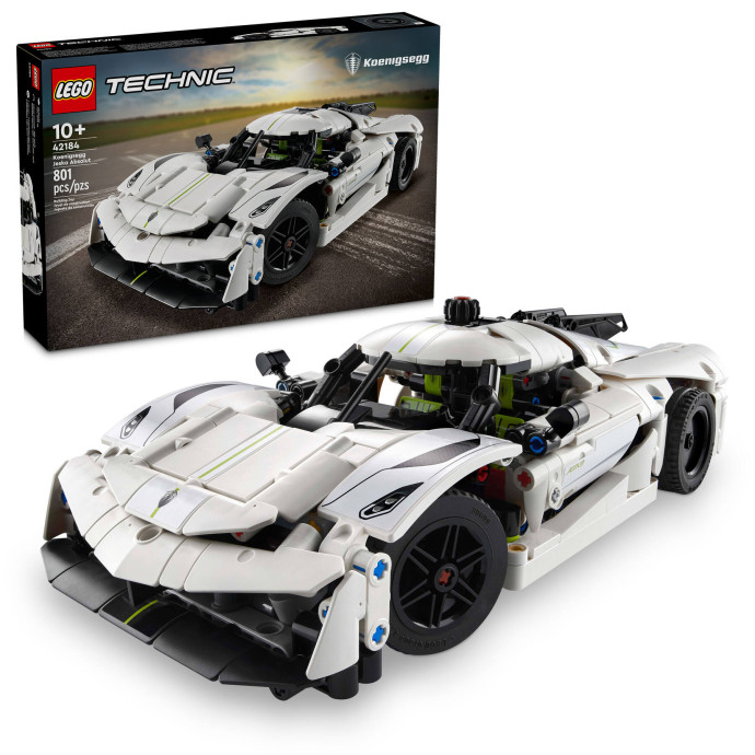 Biele hyperauto Koenigsegg Jesko Absolut