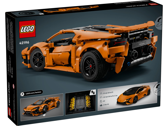 Oranžové Lamborghini Huracán Tecnica