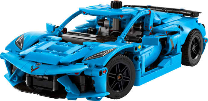 Modré auto Chevrolet Corvette Stingray