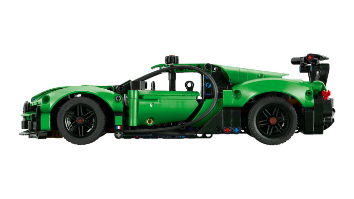 Zelené hyperauto Bugatti Chiron Pur Sport