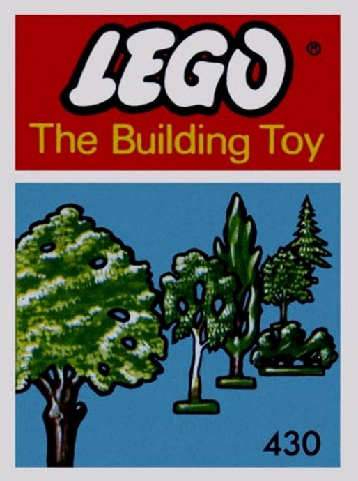 Six Trees and Bushes (The Building Toy)