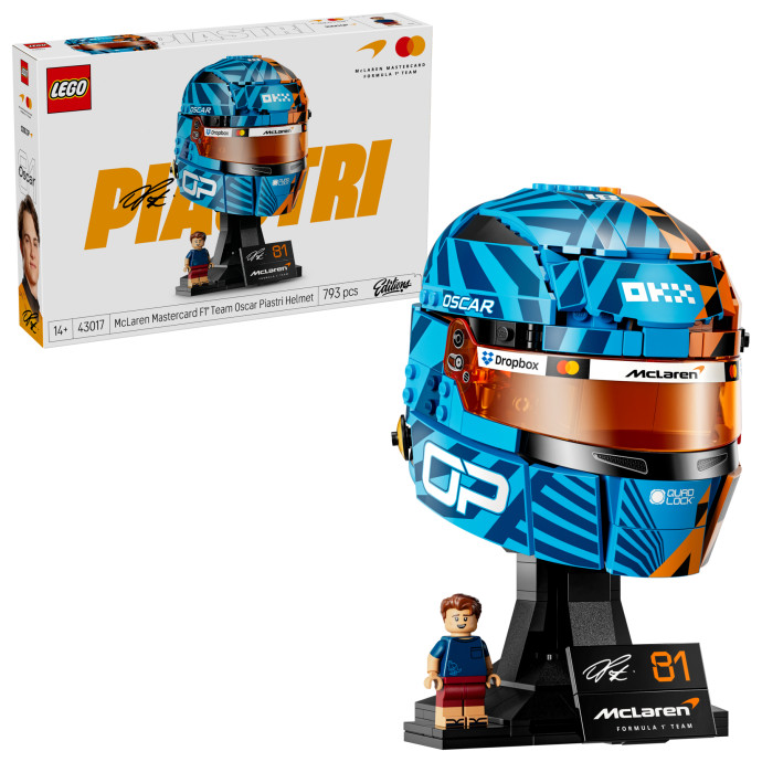 Prilba Oscar Piastri z tímu McLaren Mastercard F1®