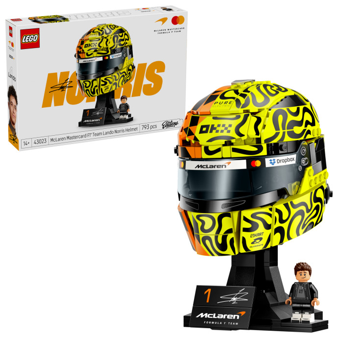 Prilba Lando Norris z tímu McLaren Mastercard F1®