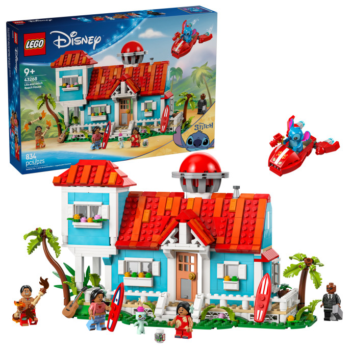 Lilo a Stitch a domek na pláži