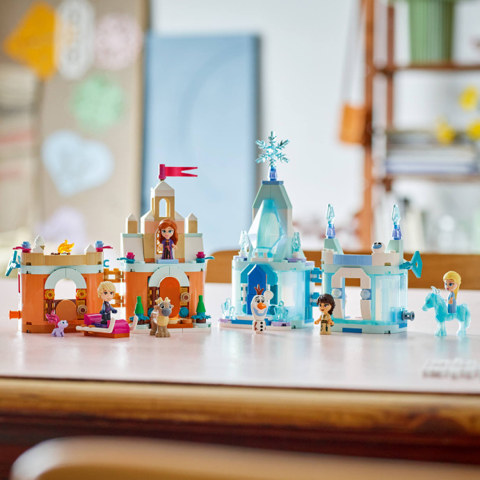 Miniaturní hrad Arendelle a Elsa a její ledový palác