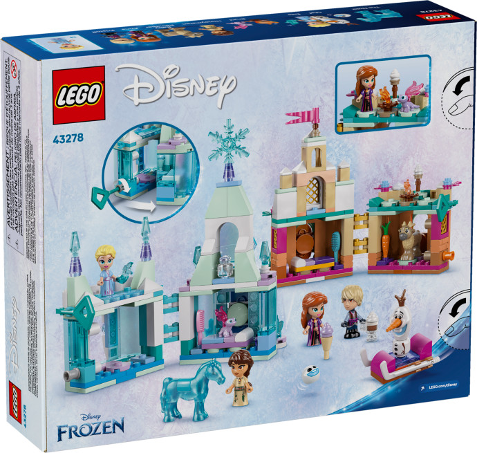 Miniaturní hrad Arendelle a Elsa a její ledový palác