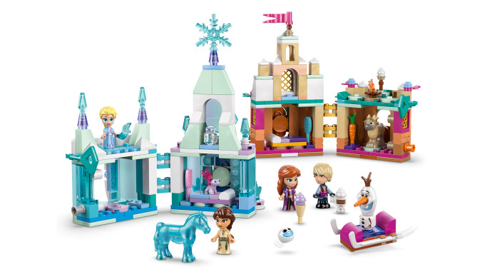 Miniaturní hrad Arendelle a Elsa a její ledový palác