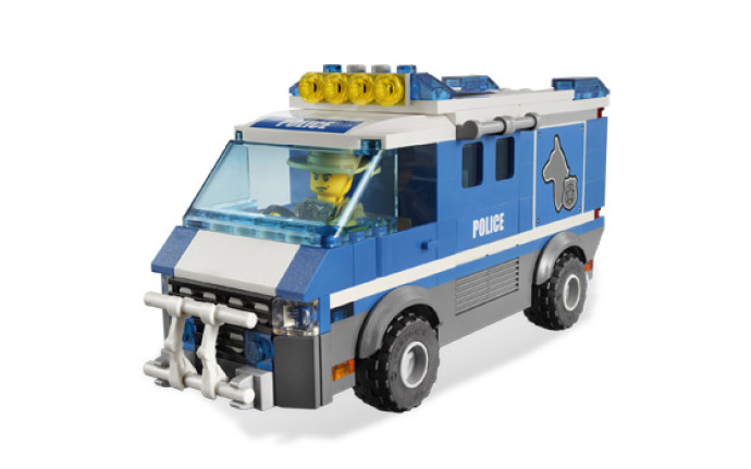 Policejní dodávka pro psa