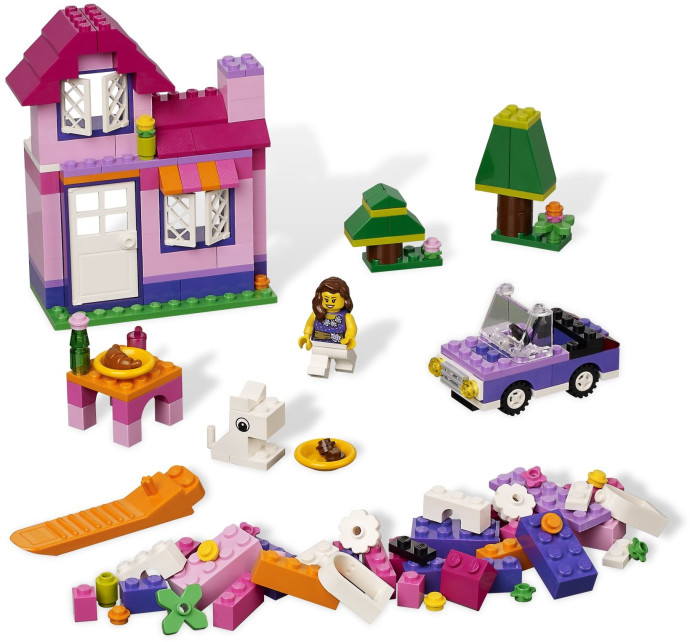 LEGO Růžový box s kostkami