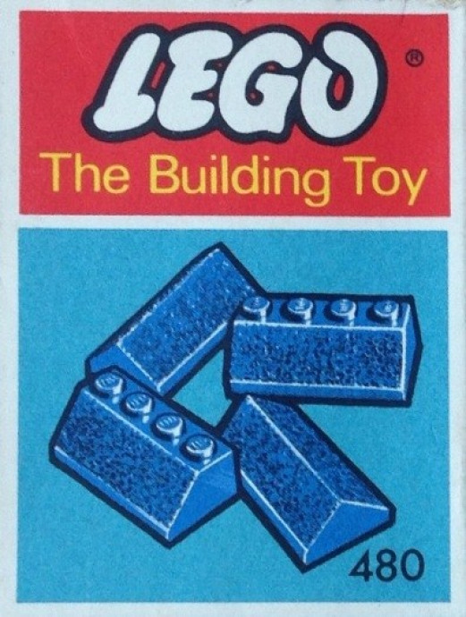 Slopes and Slopes Double 2 x 4, Blue (The Building Toy)