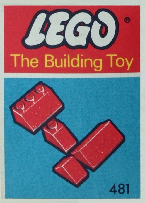 Slopes and Slopes Double 2 x 3 and 2 x 1, Red (The Building Toy)