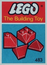 Angle, Valley and Corner Slopes, Red (The Building Toy)