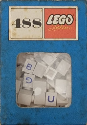1 x 1 Bricks with Letters (System)