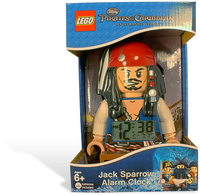 Pirates of the Caribbean Jack Sparrow Minifigure Clock 