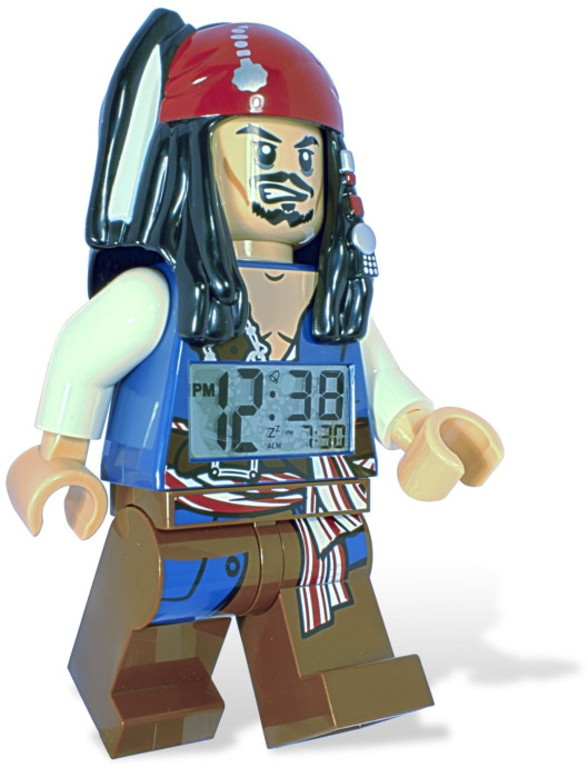 Pirates of the Caribbean Jack Sparrow Minifigure Clock 