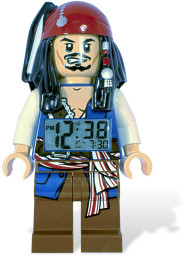 Pirates of the Caribbean Jack Sparrow Minifigure Clock 