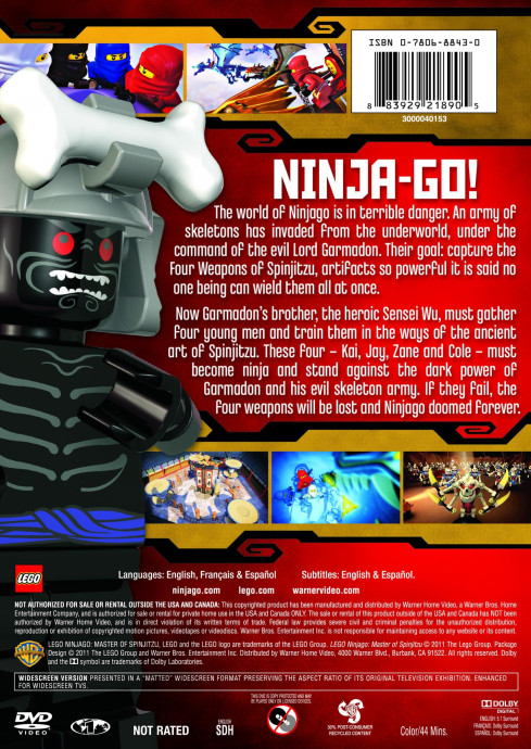 LEGO Ninjago: Masters of Spinjitzu DVD
