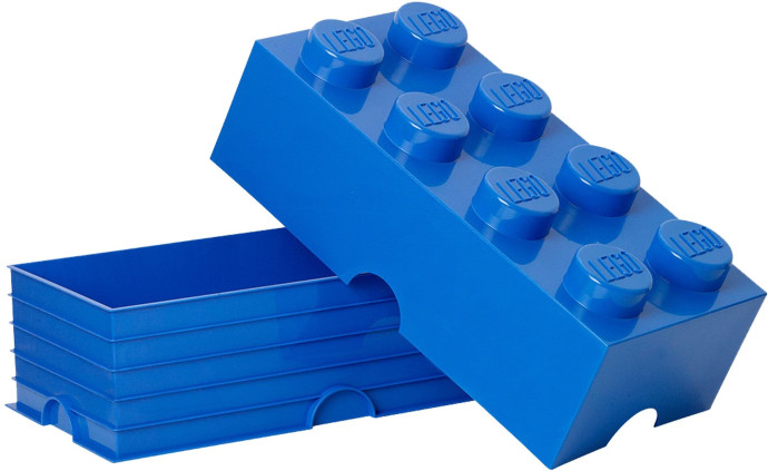 8 stud Blue Storage Brick