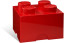 4-stud Red Storage Brick