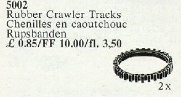 2 Rubber Crawler Tracks