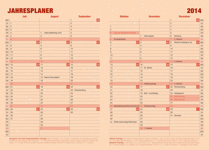 Star Wars 2014 Pocket Calendar