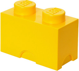 2 stud Yellow Storage Brick