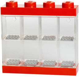 Minifigure Display Case 8 – Red