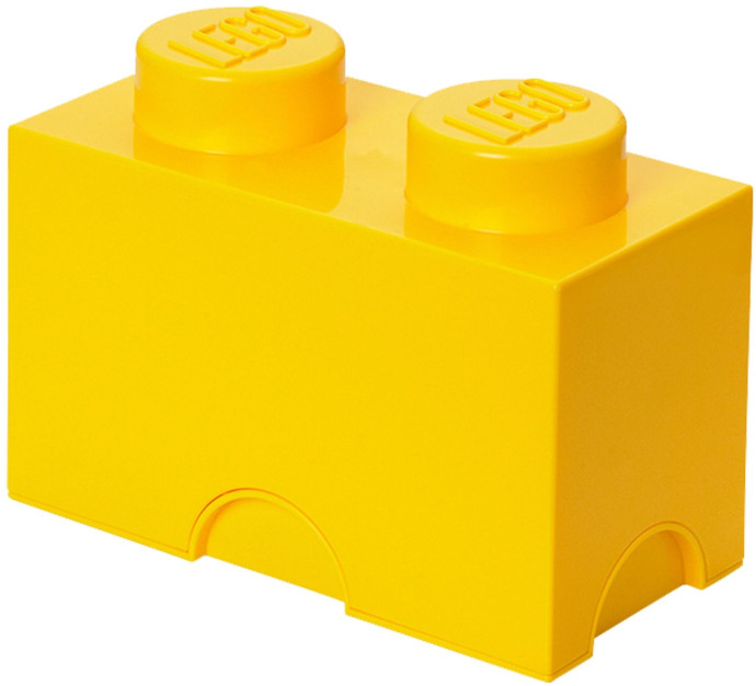 2 stud Yellow Storage Brick