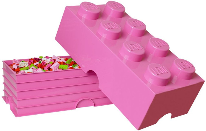 8 stud Bright Purple Storage Brick