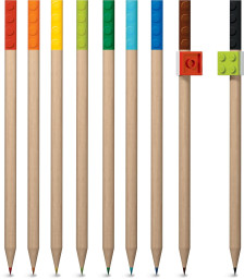 9 Pack Colored Pencil with Toppers Pack
