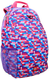 Pink Purple Brick Print Heritage Backpack