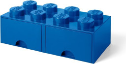8 stud Bright Blue Storage Brick Drawer