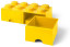 8 stud Bright Yellow Storage Brick Drawer