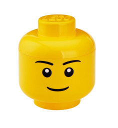 Velký LEGO® úložný box – hlava minifigurky (chlapecká)