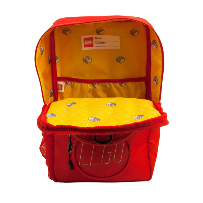 Batoh v tvare kocky LEGO® – červený