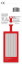 Jmenovka na zavazadlo – Červená kostka 2x4