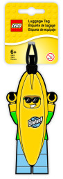 LEGO® Menovka na batožinu v tvare chlapíka kostýme banánu