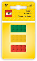LEGO Brick Erasers 3 Pack