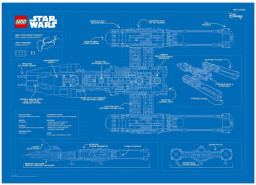 Y-Wing blueprint poster
