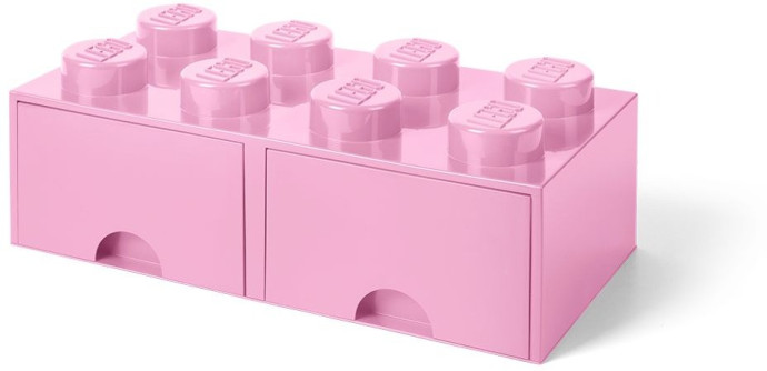 8 Stud Light Purple Storage Brick Drawer