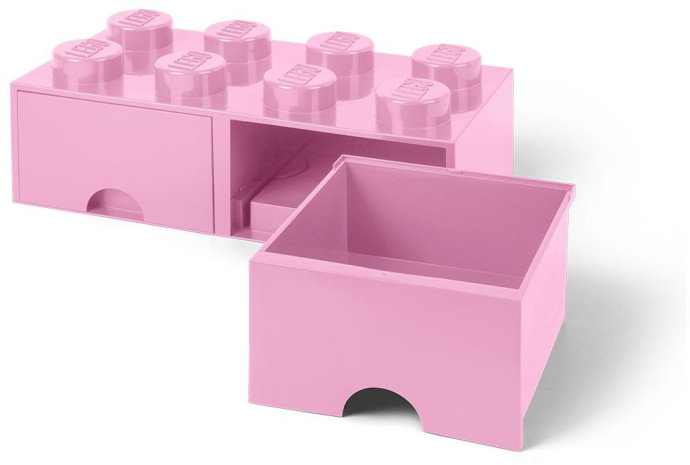 8 Stud Light Purple Storage Brick Drawer