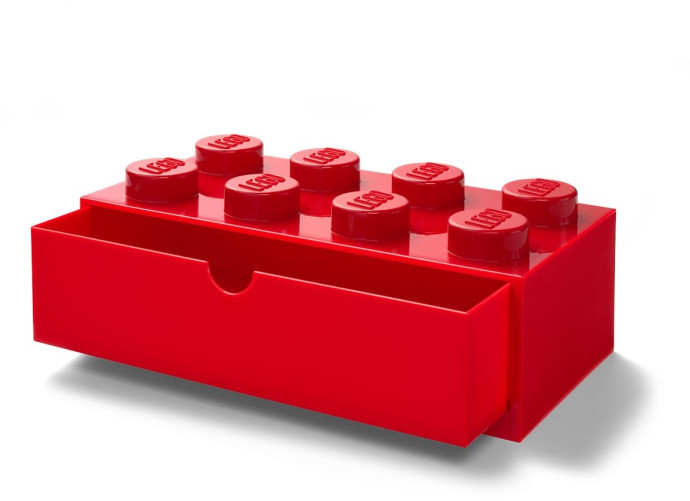 8 Stud Red Desk Drawer