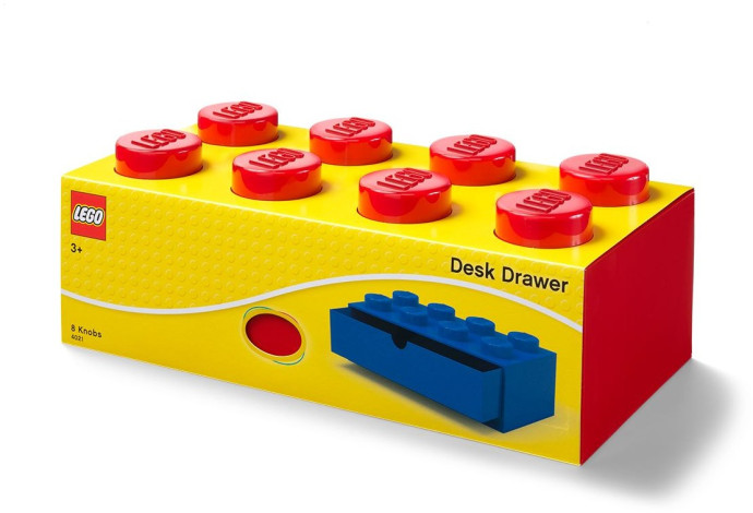 8 Stud Red Desk Drawer