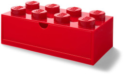 8 Stud Red Desk Drawer