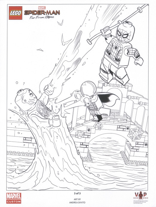 Spider-Man: Far From Home Black & White Art Print